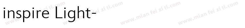 inspire Light字体转换